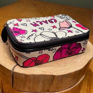 coach signature travel jewelry case